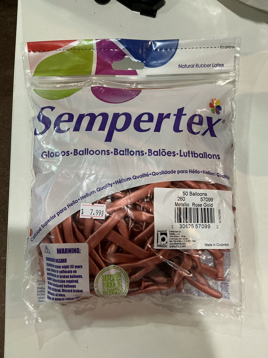 Sempertex 50ct Mettalic Rose Gold 260
