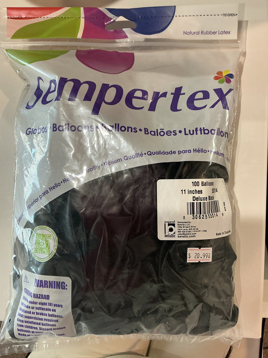Sempertex 100ct. Deluxe Black 11”