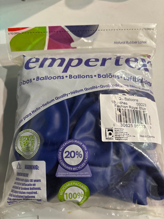 Sempertex 25ct Fashion Royal Blue 18”