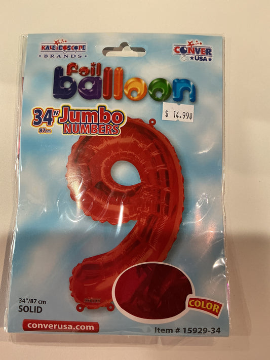 Red Jumbo Numbers