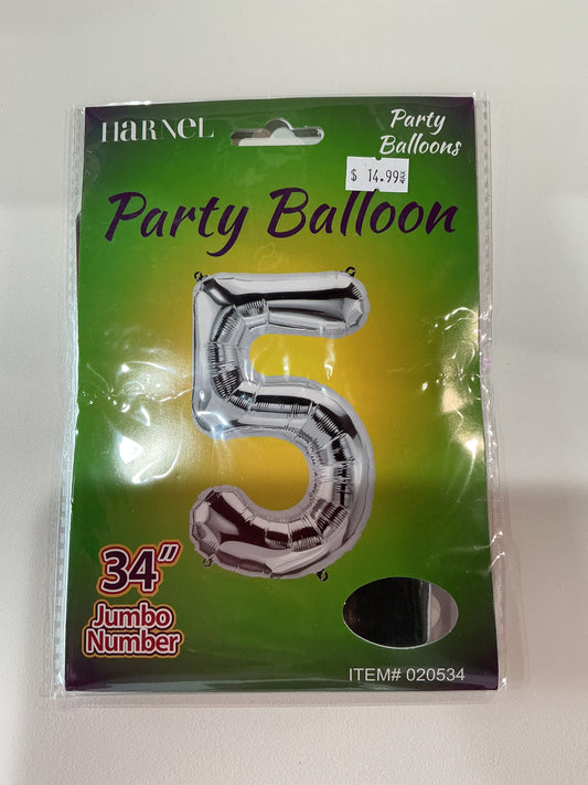 Silver Jumbo Numbers