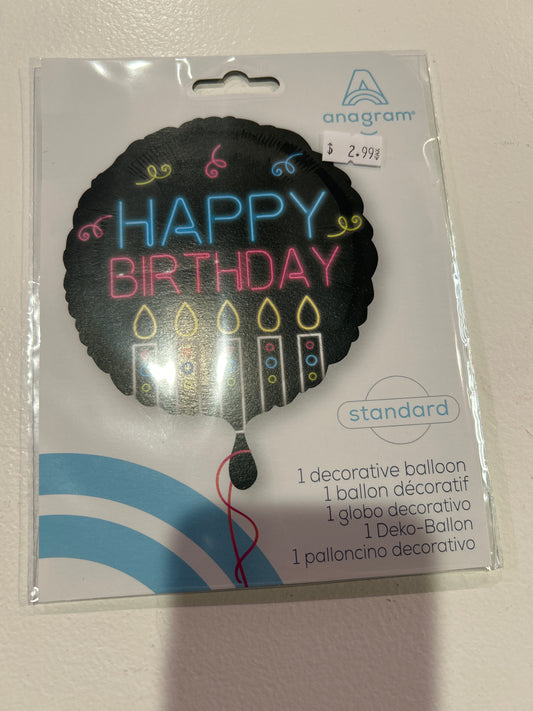 Mylar happy birthday