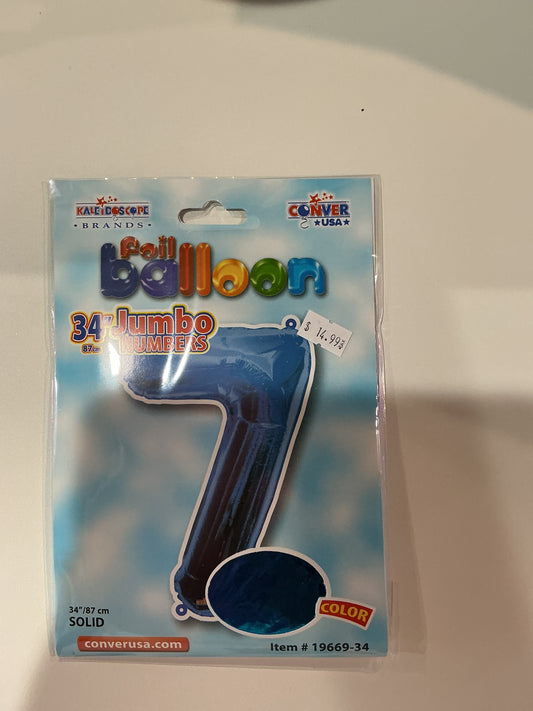 blue Jumbo Numbers