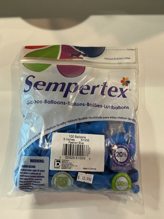 Sempertex 100ct Fashion Blue 5”