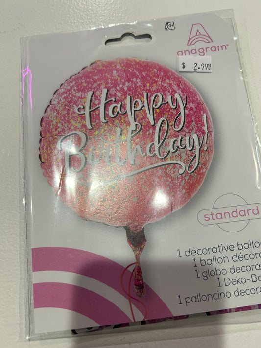 Mylar happy birthday