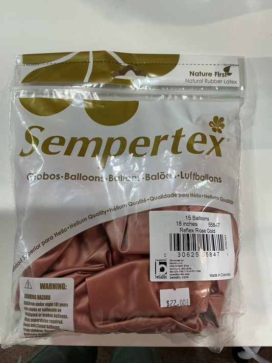 Sempertex 15 ct Reflex Rose Gold 18”