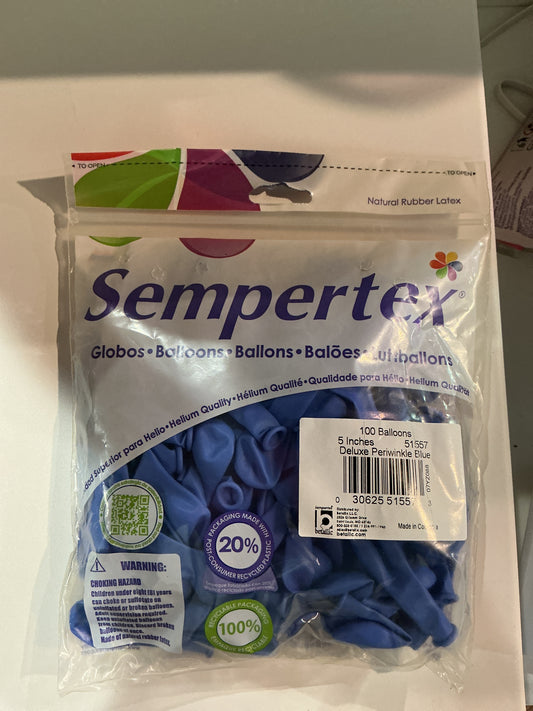 Deluxe Perwinkle Blue 100 ct. 5 inches