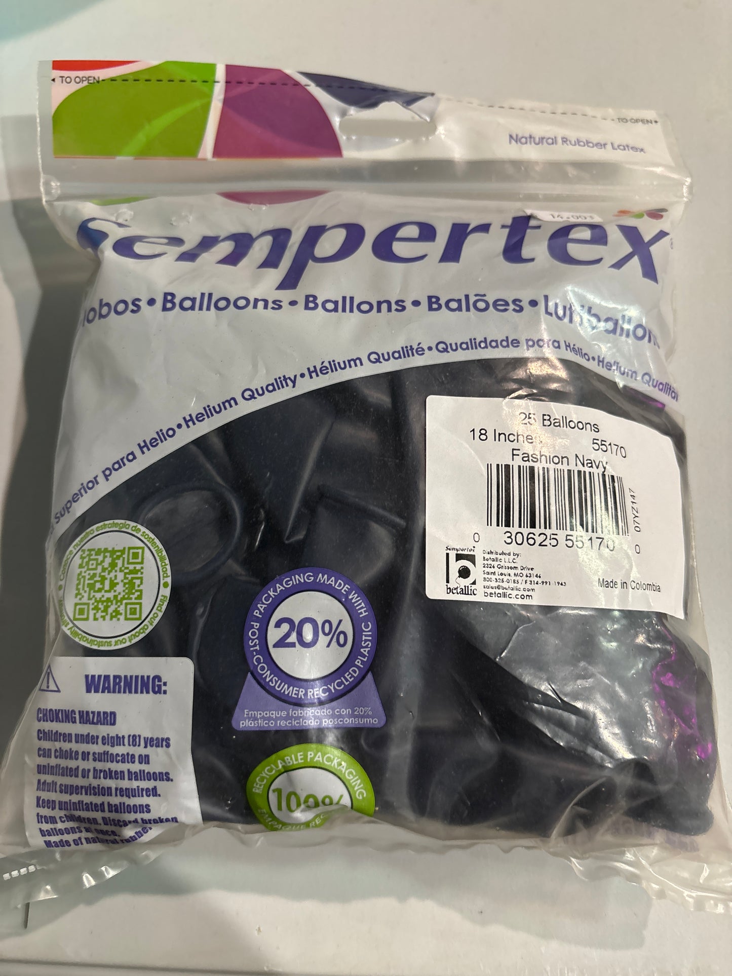Sempertex 25ct Fashion Navy 18”