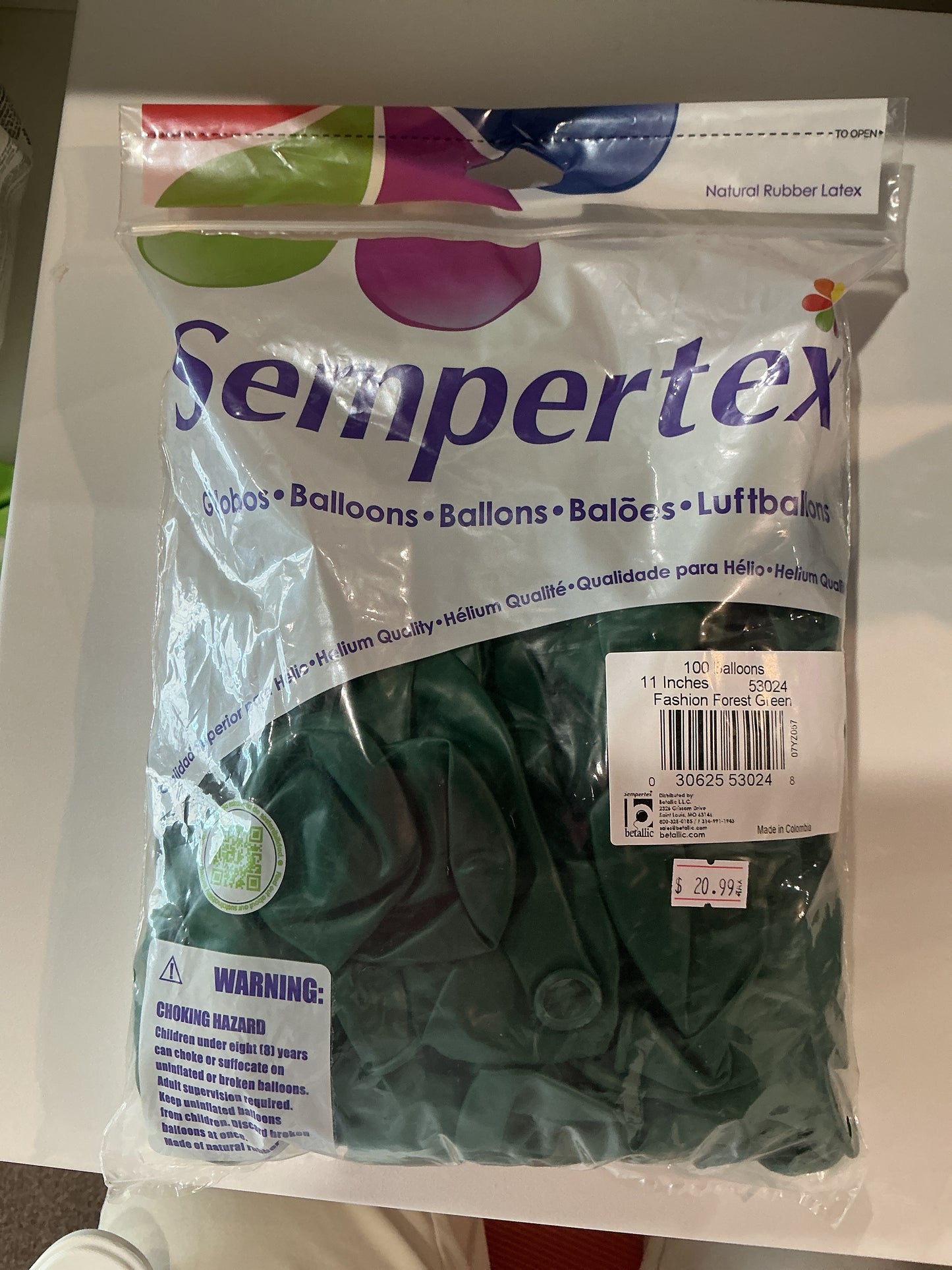 Sempertex 100ct. Fashion Forest Green 11”