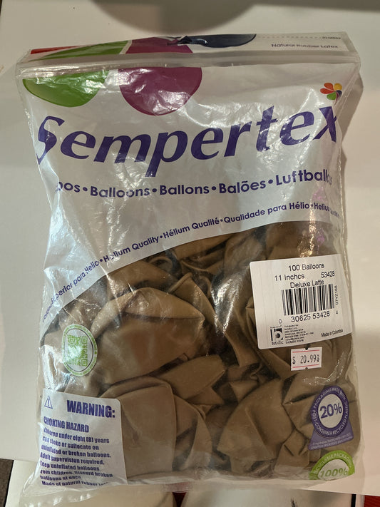 Sempertex 100ct. Deluxe Latte 11”