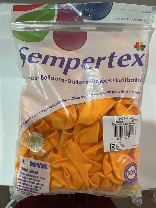 Deluxe Honey Yellow 100ct. 11 inches