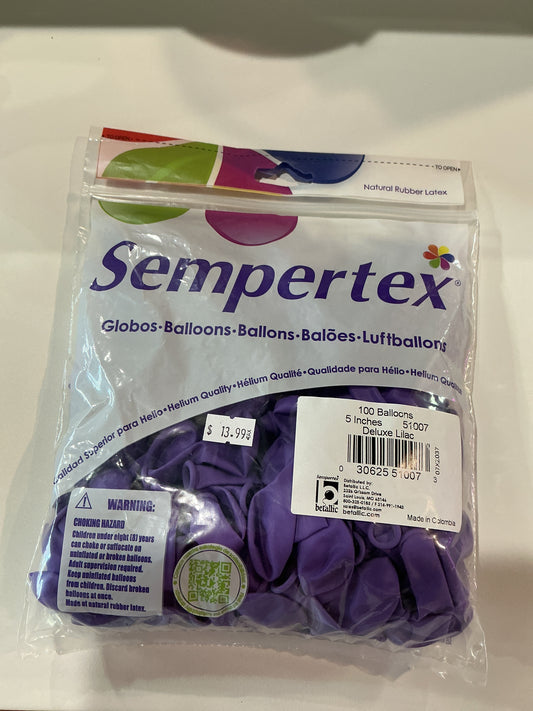 Sempertex 100ct Deluxe Lilac 5”