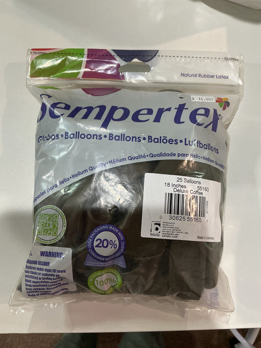 Sempertex 25ct Deluxe Coffee 18”