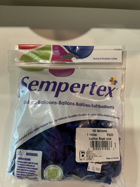Sempertex 50ct Fashion Royal Blue 5”