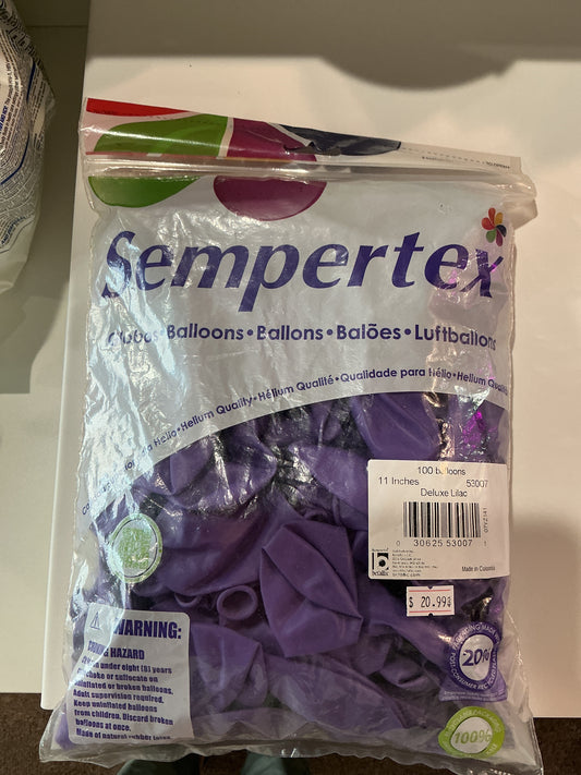 Sempertex 100ct Deluxe Lilac 11”